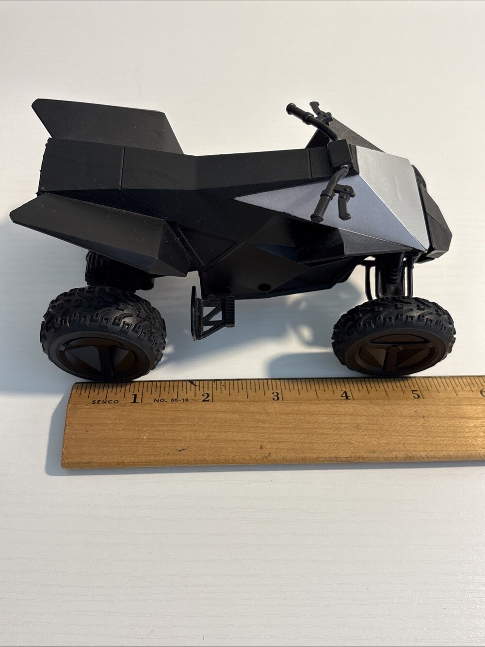Tesla 3D Printed Style Cyber Quad Atv Toy 5” Plastic Toy